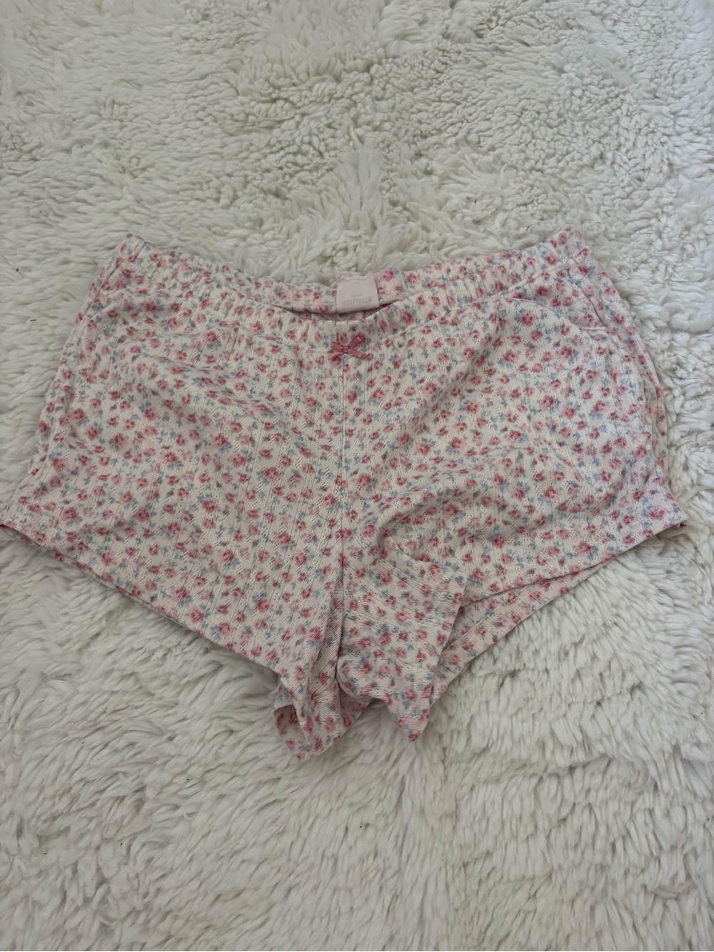 Women's Pink Floral Sleep Shorts